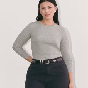 Everyone - The Luxe Rib Long-Sleeve Crew